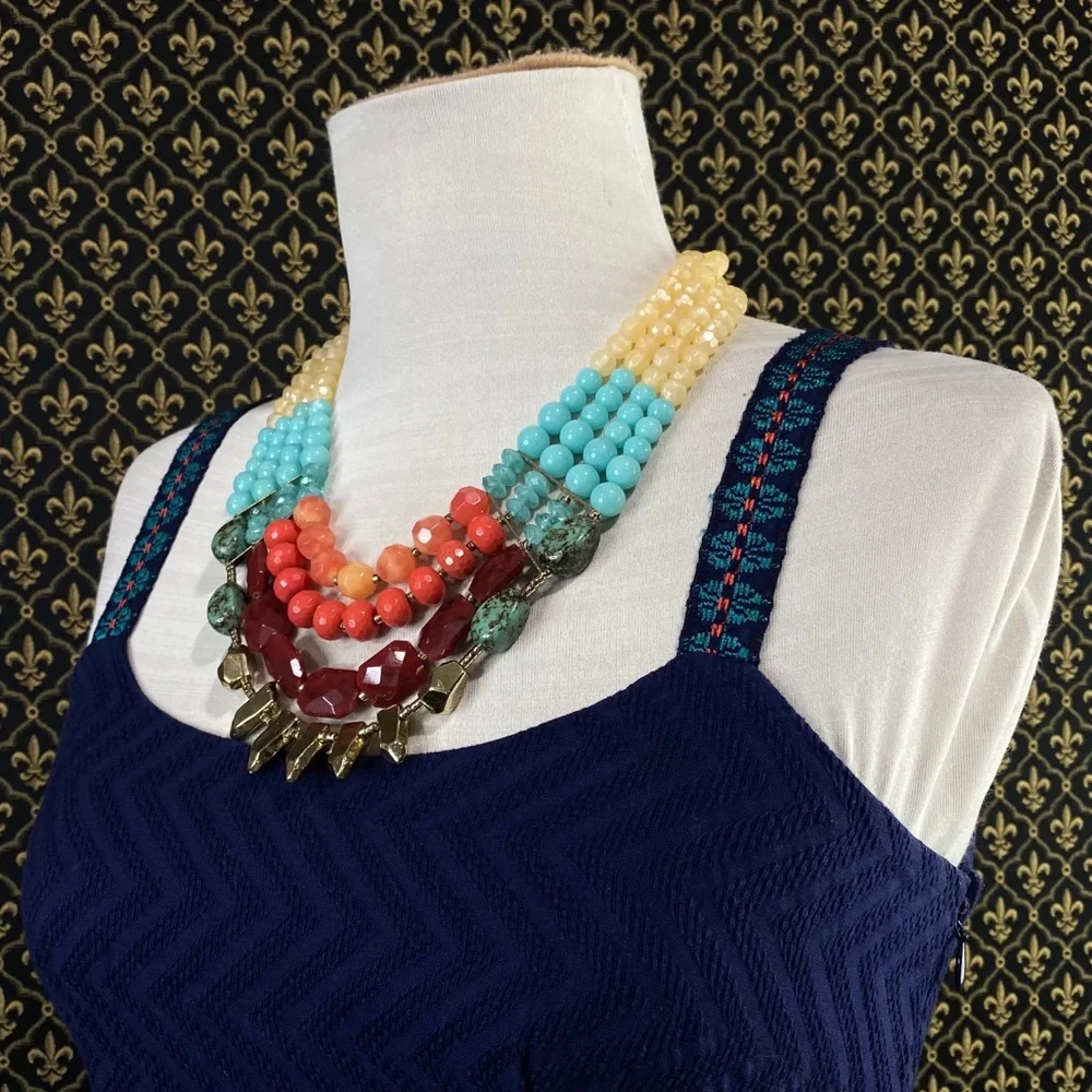 Anthro “Quimera Layered Necklace” - Picture 3 of 12